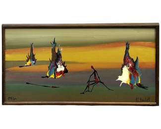 Signed H.C. Kimball Oil on Canvas
