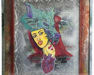 Signed Rotten Russ “Red Riding Hood" Mixed media
