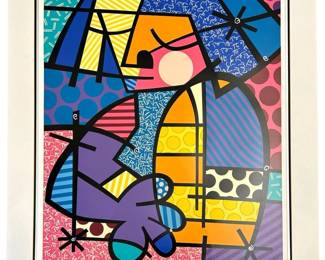 Signed Romero Britto “Jennifer" Serigraph
