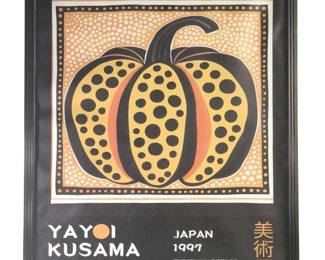Yayoi Kusama Polka Dot Pumpkin Exhibition Poster
