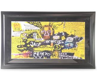 Jean-Michel Basquiat Abstract Serigraph

