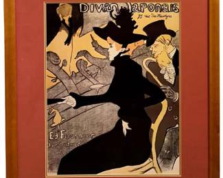 Henri de Toulouse-Lautrec “Divan Japonais" Print
