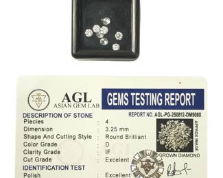 (8) 3.25mm Round Brilliant Cut Loose Diamonds
