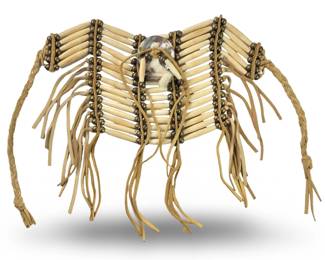 Native American Bone Abalone Breastplate
