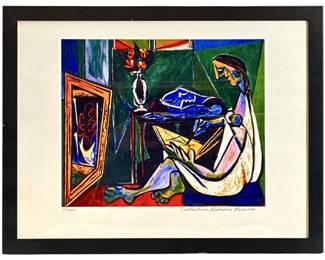 Print of Pablo Picasso, "Girl before a Mirror"
