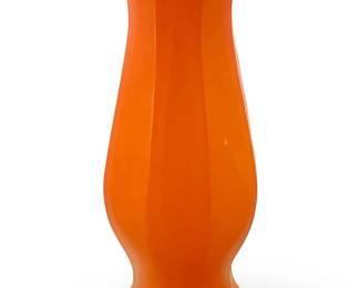 Orange Art Glass Vase
