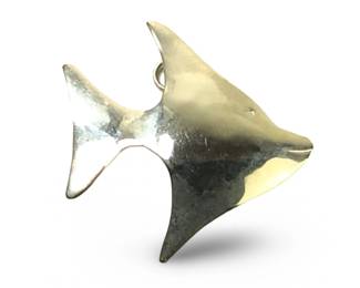 Mid-Century Sterling Silver Fish Pendant/Brooch
