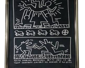 Keith Haring Abstract Exhibition Poster
