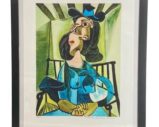 Pablo Picasso "Seated Woman" Numbered Giclee
