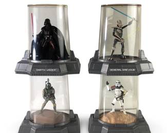 (4) Star Wars Titanium Series Die Cast Figures
