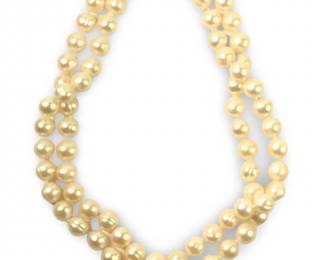 Outstanding Long Baroque Cultured Pearl Necklace
