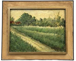 Signed C.F. Murphy Oil Landscape on Panel
