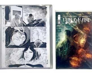 "Ten Grand" Original Comic Art & Issue #3 Comic
