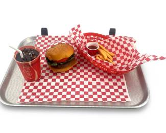 Realistic Faux Car Show Fast Food Tray
