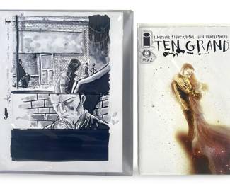 "Ten Grand" Original Comic Art & Issue #2 Comic
