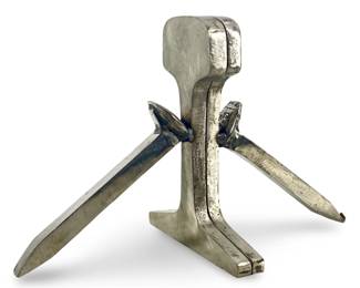 Pair Railroad Track & Spike Bookends
