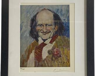 Pablo Picasso Signed Lithograph Numbered 31/100
