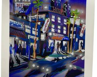 
"Hollywood Hotel" Signed James Talmadge Serigraph
