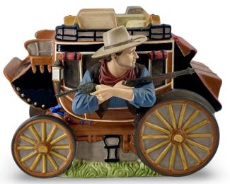 John Wayne Limited Edition Stagecoach Cookie Jar
