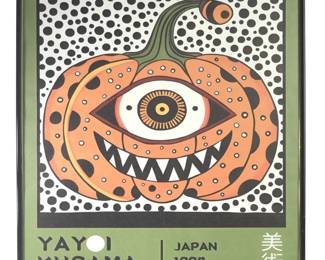 Yayoi Kusama Polka Dot Pumpkin Exhibition Poster
