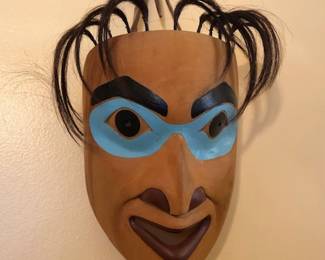 Haida Mask, by Local Artist, SAADUUTS (Robert Peele) 1995