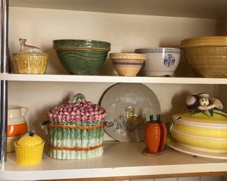 Vintage Yelloware Bowls, Soup Tureens, etc