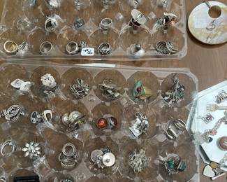 Rings - Sterling - removed at night