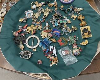 Mountains of pins and brooches