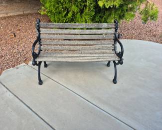 Wooden bench