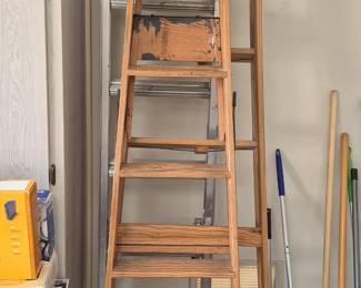 Wooden ladders 