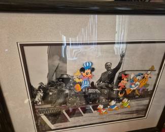 Walt Disney framed piece 