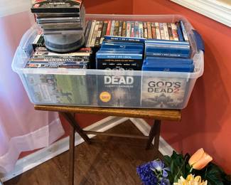 Dining room - DVD’s & flowers