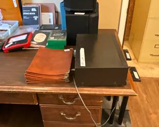 Bedroom - speakers and office items