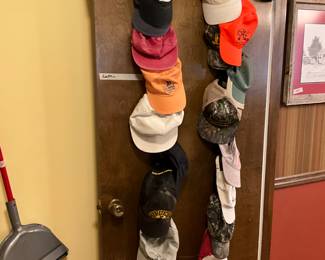 Laundry room  - lots of hats