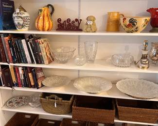 Assortment of baskets and accent pieces