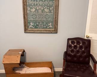 Crib and office chair
