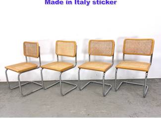 Lot 1087 Marcel Breuer Cesca style Chairs, Made in Italy sticker