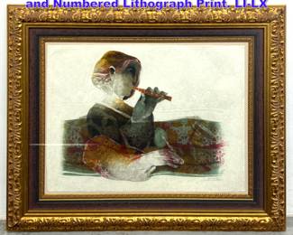 Lot 1017 Alvar Sunol MunozRamos Signed and Numbered Lithograph Print. LILX