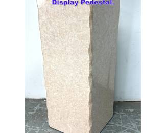 Lot 803 Faux Stone Tall Square Column Display Pedestal.