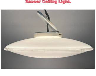 Lot 1269 Leucos Italian Murano Italian Saucer Ceiling Light. 