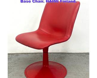 Lot 609 YRJO KUKKAPURO Pedestal Tulip Base Chair. HAIMI Finland.