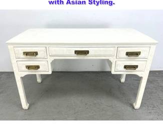 Lot 1056 Davis Faux Painted Writing Desk with Asian Styling.
