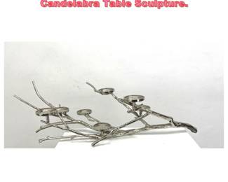 Lot 1287 Silver Gilt Metal Brqcj Corm Candelabra Table Sculpture. 