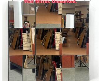 Lot 1397 Neal Small Style Faceted angled Wall Mirror. Unmarked.