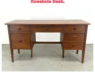 Lot 1220 Stanley Mid Century Modern Kneehole Desk. 
