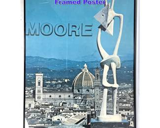 Lot 926 Vintage Henry Moore Sculpture Framed Poster