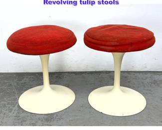 Lot 1039 Pr EERO SAARINEN for Knoll Revolving tulip stools