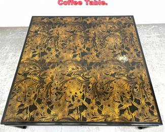 Lot 1707 Large Decorated Asian Style Coffee Table. 