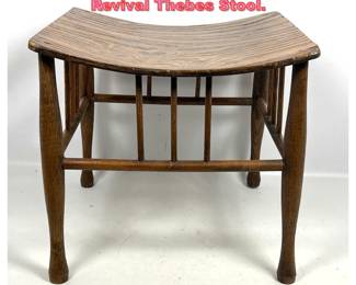 Lot 1511 English Arts and Crafts Egyptian Revival Thebes Stool.