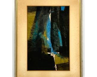Lot 653 Abstract Modern Lithograph Print.